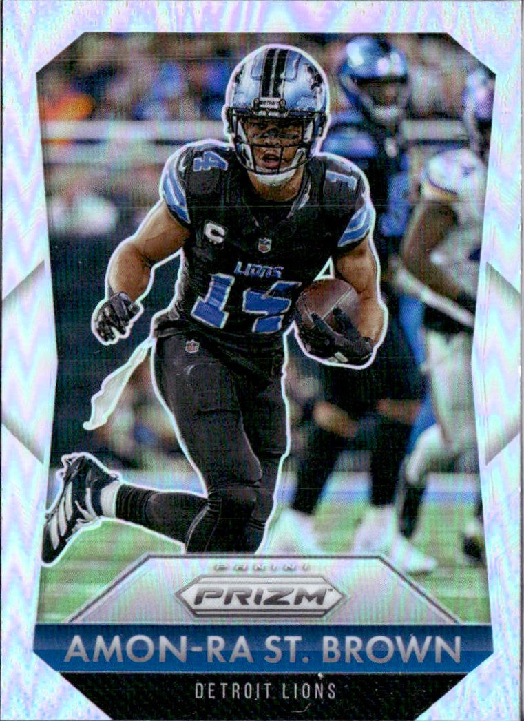 Amon-Ra St Brown 2025 Panini Prizm Throwback Silver #5
