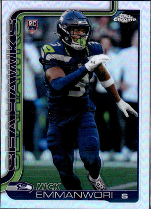 Nick Emmanwori RC 2025 Topps Chrome Refractor Rookie #348