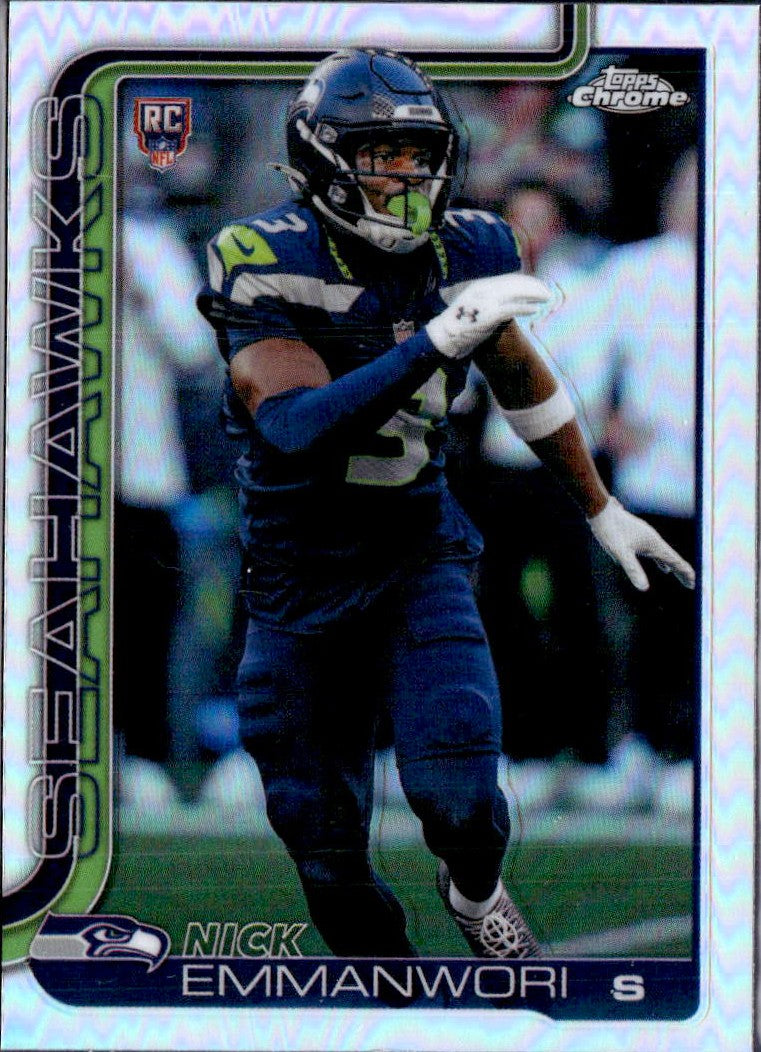 Nick Emmanwori RC 2025 Topps Chrome Refractor Rookie #348