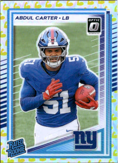Abdul Carter RC 2025 Donruss Optic Flex Emoji Rated Rookie SP 189/199-1
