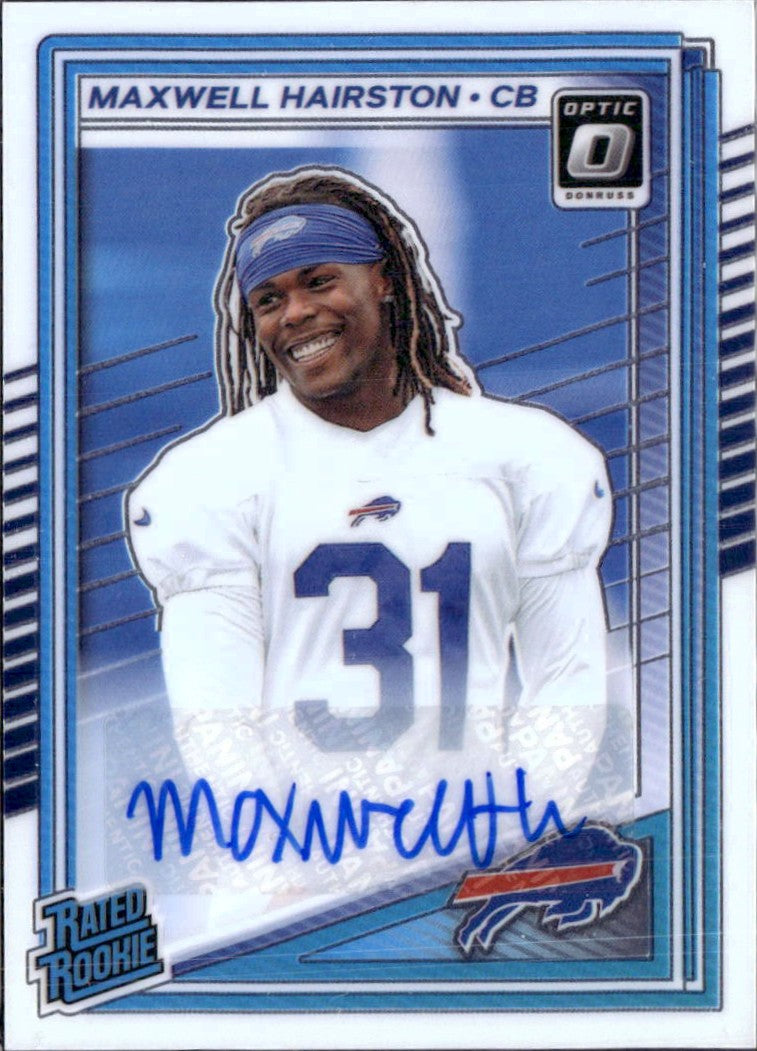 Maxwell Hairston RC 2025 Donruss Optic Rated Rookie Auto SP 283/350-1