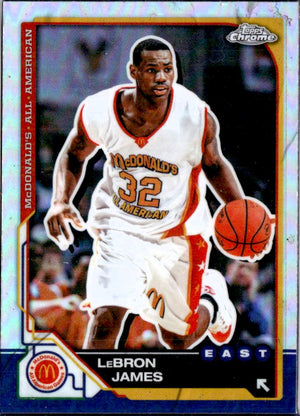 Lebron James 2025 Topps Chrome Mcdonald's All American Refractor #98