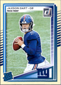 Jaxson Dart RC 2025 Donruss Yellow Press Proof Rated Rookie #400-1