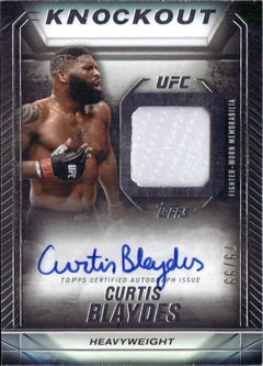 Curtis Blaydes 2024 Topps UFC Knockout Patch Auto SP 79/99-1