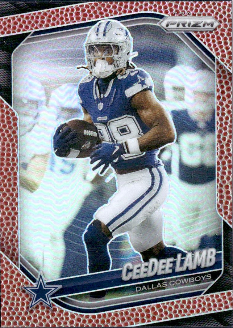 Ceedee Lamb 2025 Panini Prizm Football Leather SP 33/180