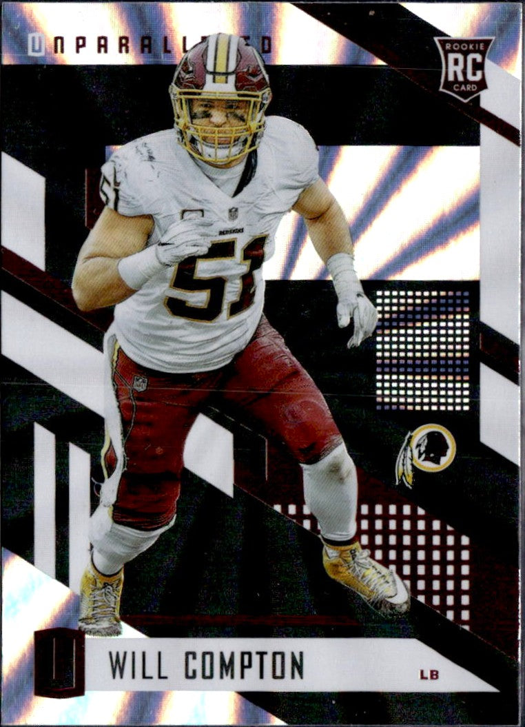 Will Compton 2017 Panini Unparalleled Rainbow Spokes #114