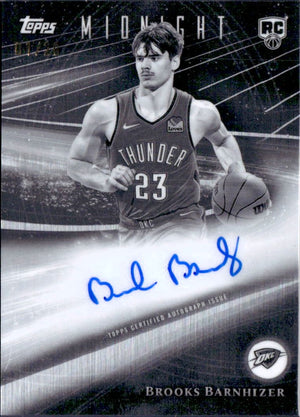 Brooks Barnhizer RC 2025-26 Topps Midnight Equinox Rookie Horizon Auto SP 1/20