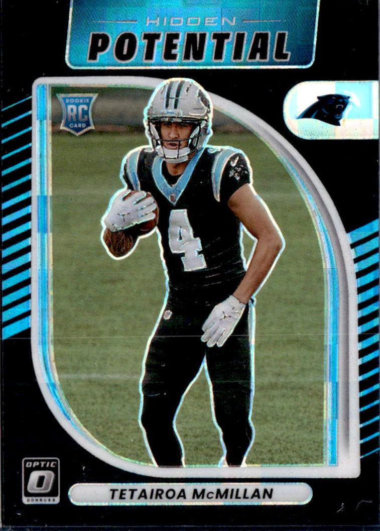 Tetairoa Mcmillan RC 2025 Donruss Optic Black Pandora Hidden Potential Rookie SP 58/149