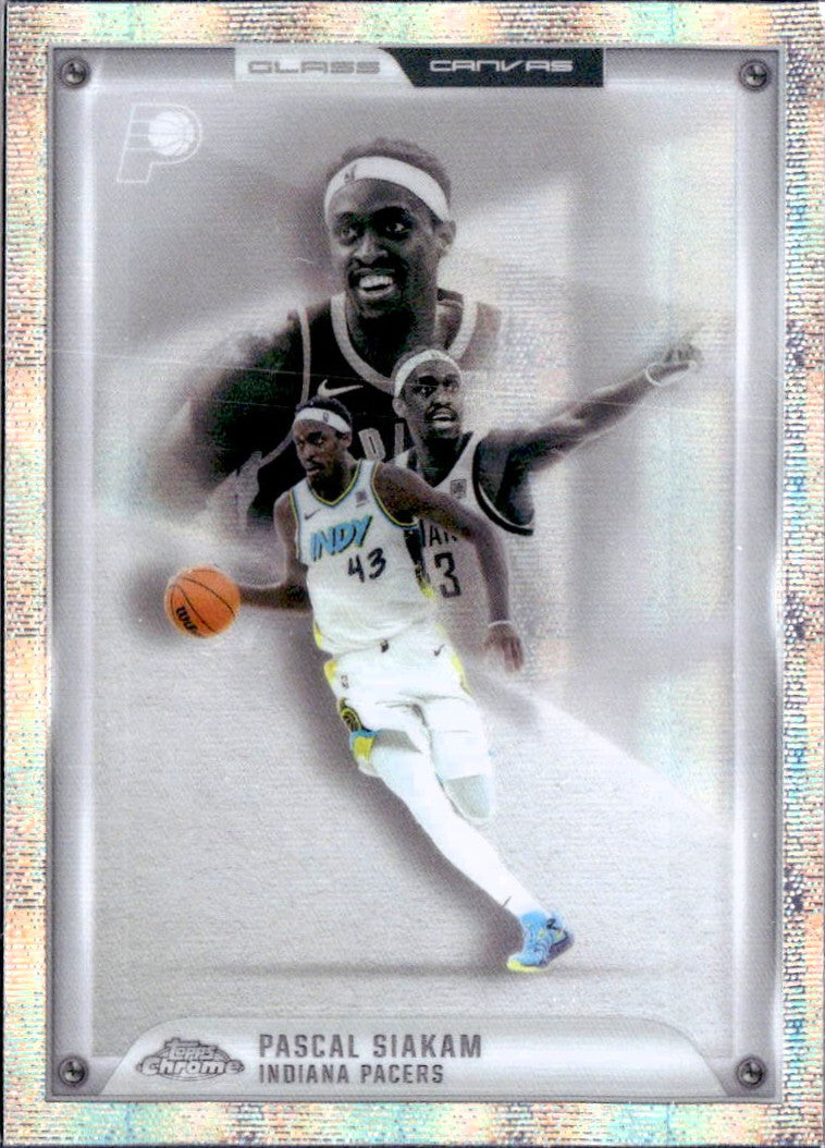 Pascal Siakam 2025-26 Topps Chrome Glass Canvas SSP
