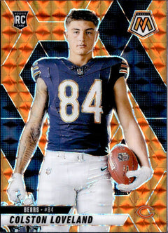 Colston Loveland RC 2025 Panini Mosaic Orange Variation Rookie SP 99/199-1