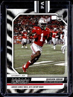Quinshon Judkins RC 2024 Panini Instant White Tiger Rookie SP 5/5-1