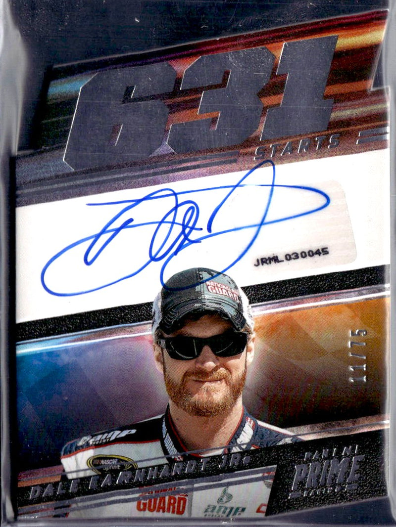 Dale Earnhardt Jr 2023 Panini Prime NASCAR Prime Number Auto SP 11/75-1