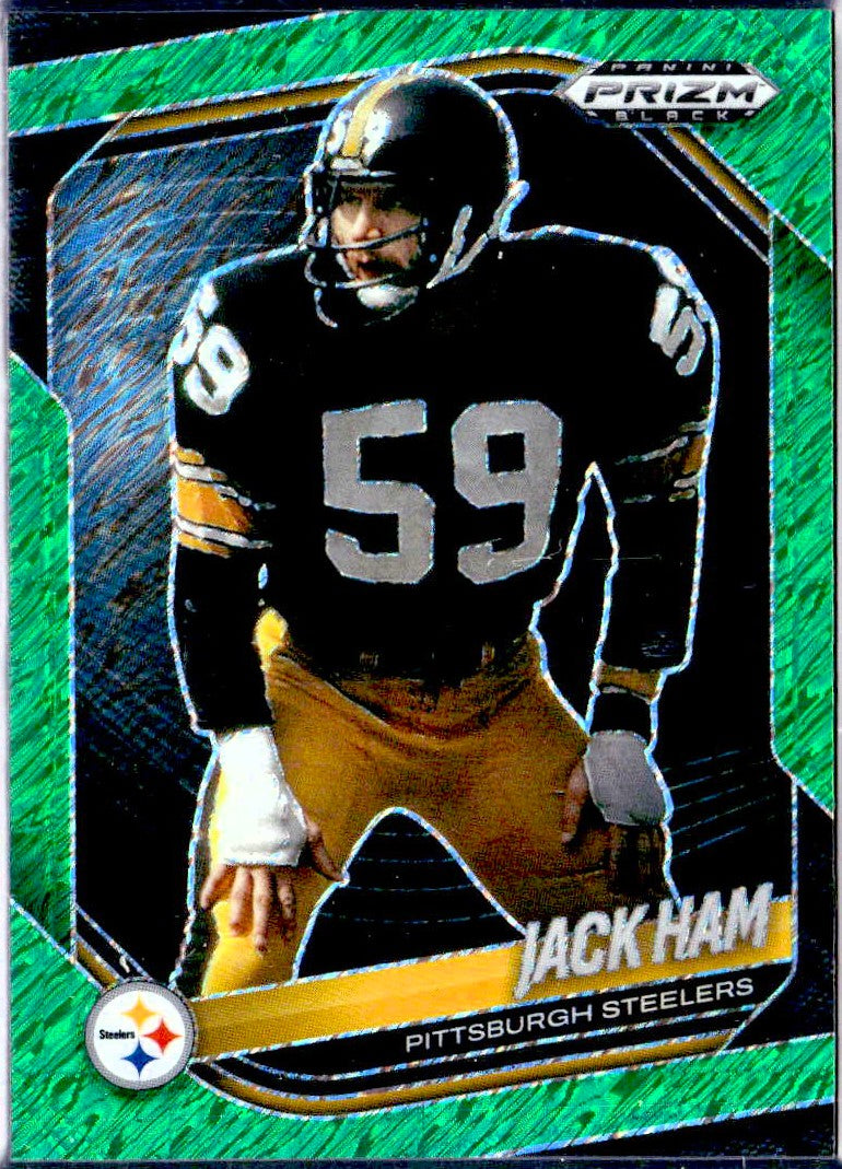 Jack Ham 2025 Panini Prizm Black Green Shimmer FOTL SP 2/7