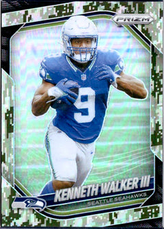 Kenneth Walker III 2025 Panini Prizm Forest Camo SP 1/15-1