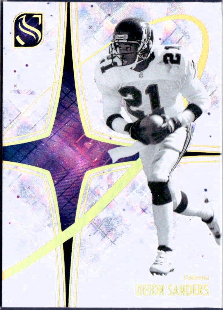 Deion Sanders 2025 Panini Silhouette White Night SSP #23