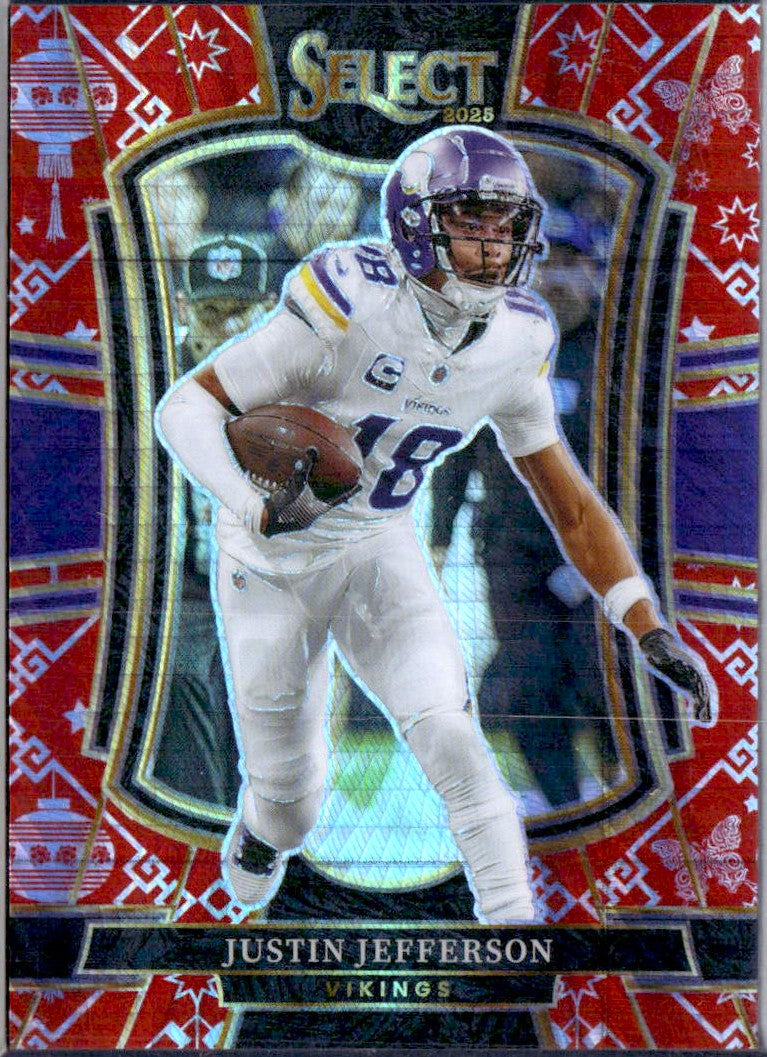 Justin Jefferson 2025 Panini Select Premier Level Lucky Envelope SP 1/8