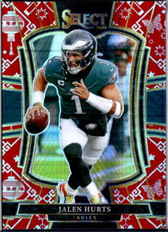 Jalen Hurts 2025 Panini Select Premier Level Lucky Envelope SP 6/8-1