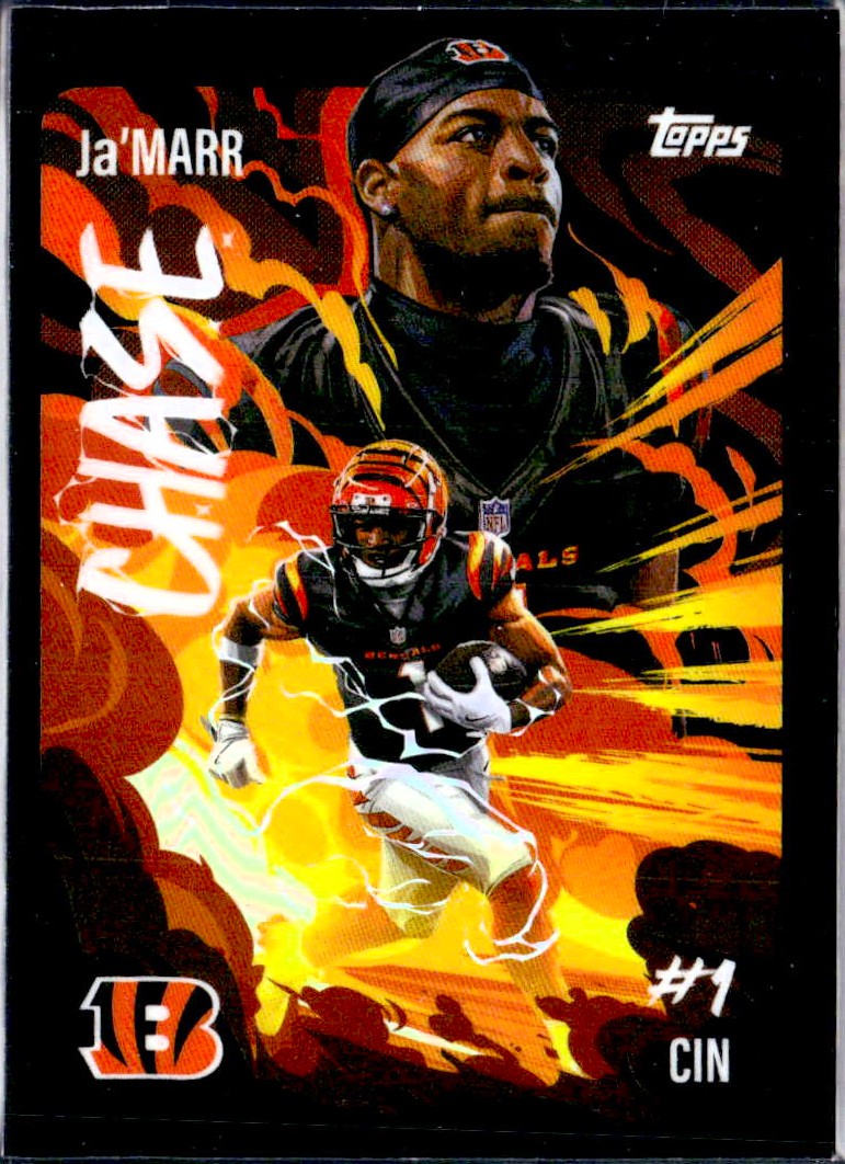 Ja'marr Chase 2025 Topps Chrome Ultra Violet SSP-1