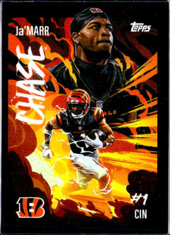 Ja'marr Chase 2025 Topps Chrome Ultra Violet SSP-1