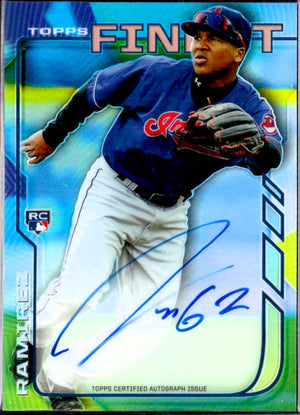 Jose Ramirez RC 2014 Topps Finest Refractor Rookie Auto