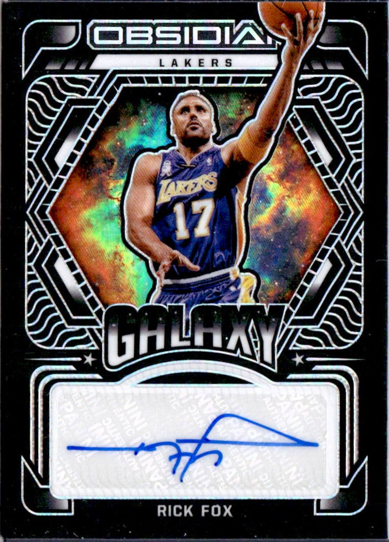Rick Fox 2021-22 Panini Obsidian Galaxy Auto SP 14/149