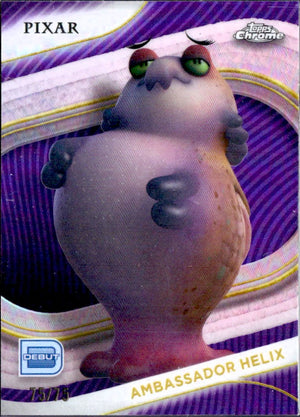 Ambassador Helix 2025 Topps Chrome Disney Purple Refractor SP 75/75