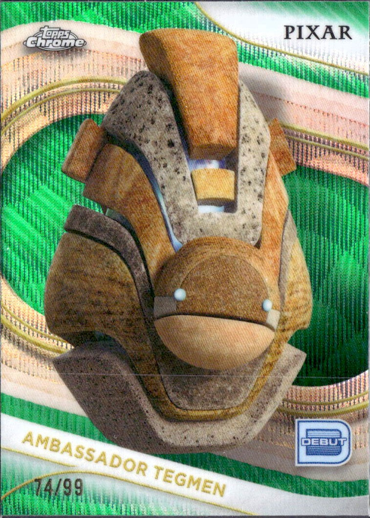 Ambassador Tegmen 2025 Topps Chrome Disney Green Wave Refractor SP 74/99-1