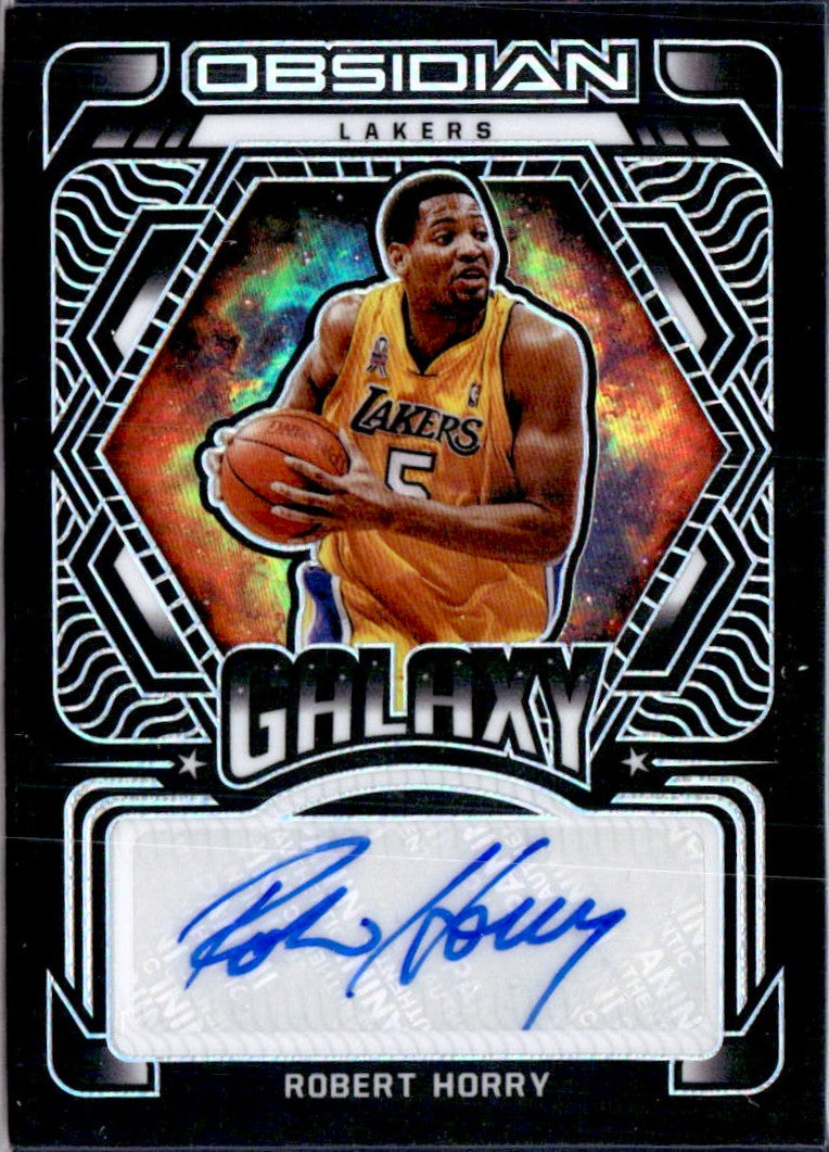 Robert Horry 2021-22 Panini Obsidian Galaxy Signatures Auto SP 3/149-1