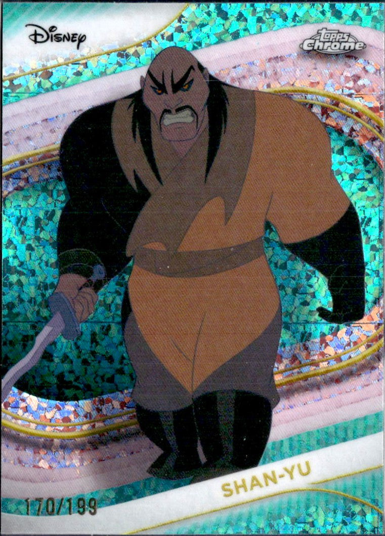 Shan-Yu 2025 Topps Chrome Disney Aqua Mini Diamond Refractor SP 170/199-1