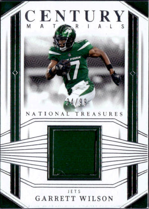Garrett Wilson 2023 National Treasures Century Materials Patch SP 34/99