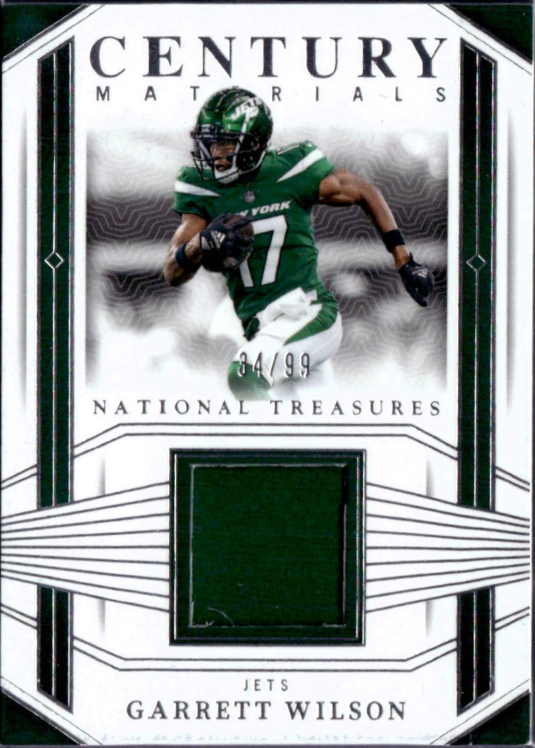 Garrett Wilson 2023 National Treasures Century Materials Patch SP 34/99