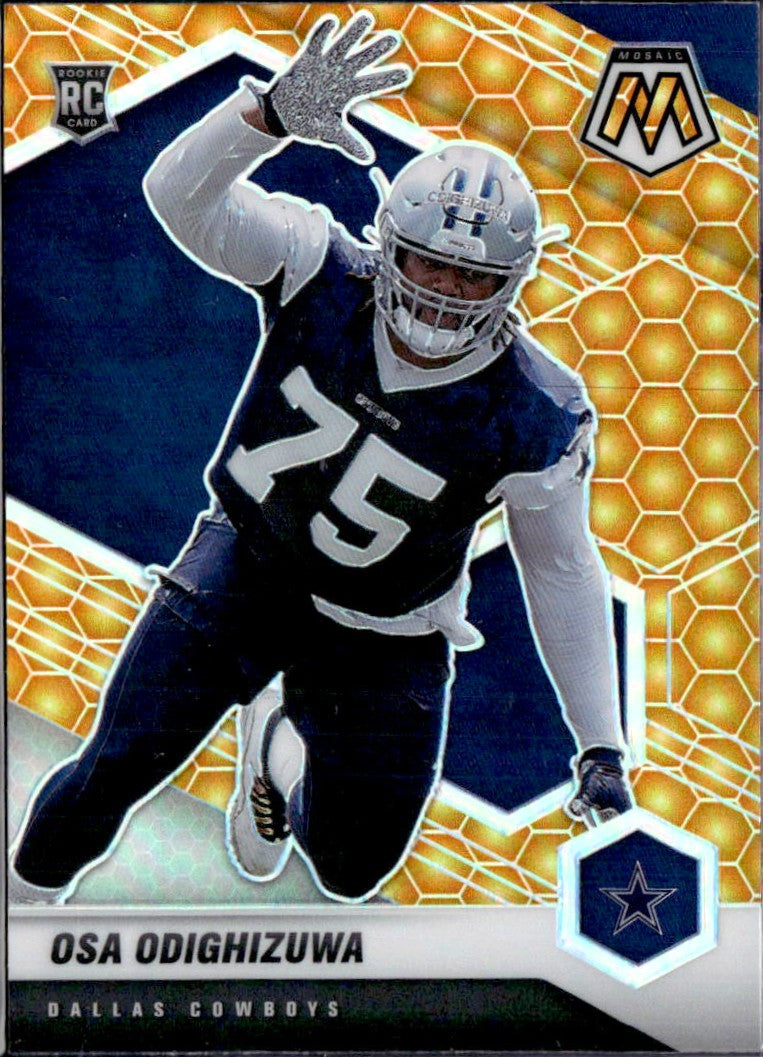 Osa Odighizuwa RC 2021 Panini Mosaic Honeycomb Prizm Rookie #360