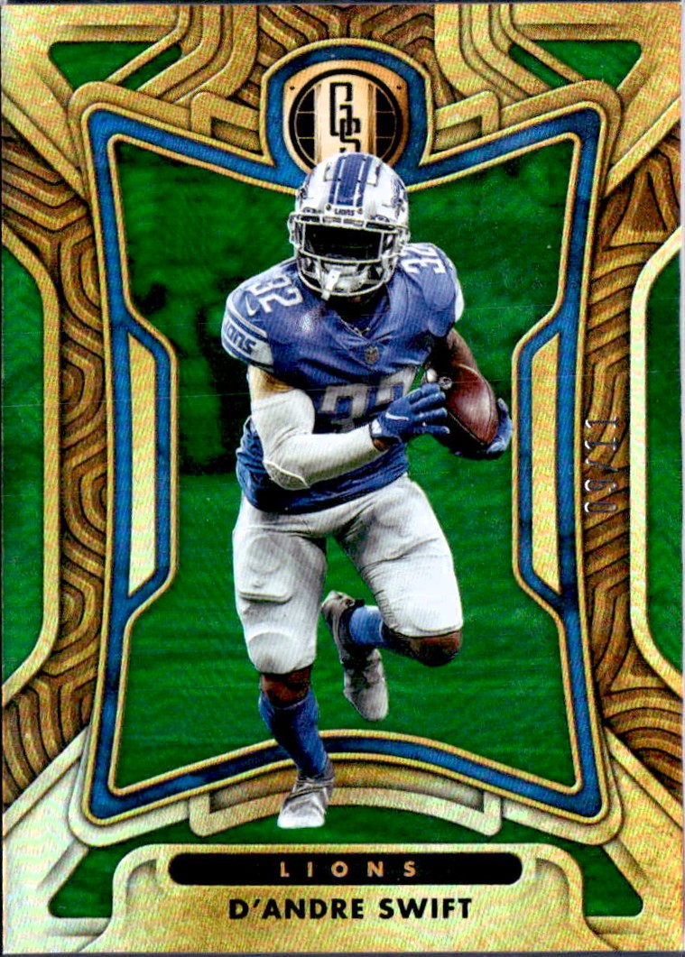 D'andre Swift 2022 Panini Gold Standard Green SP 9/11-1