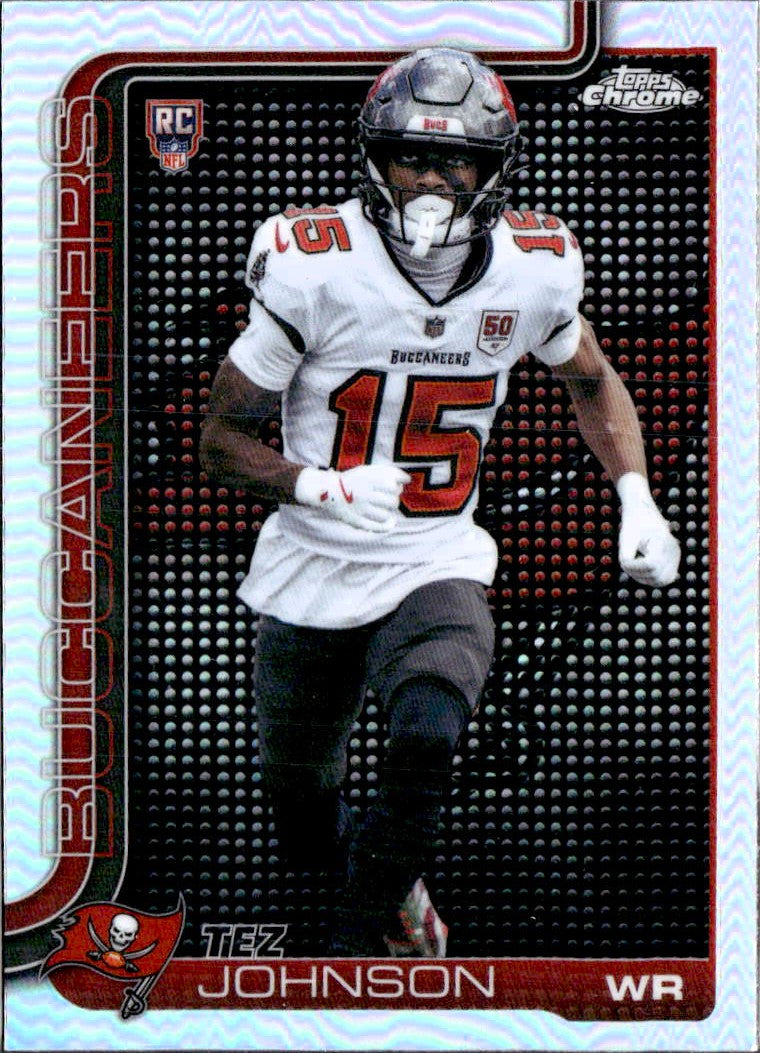 Tez Johnson RC 2025 Topps Chrome Lightboard Logo Rookie SSP #342