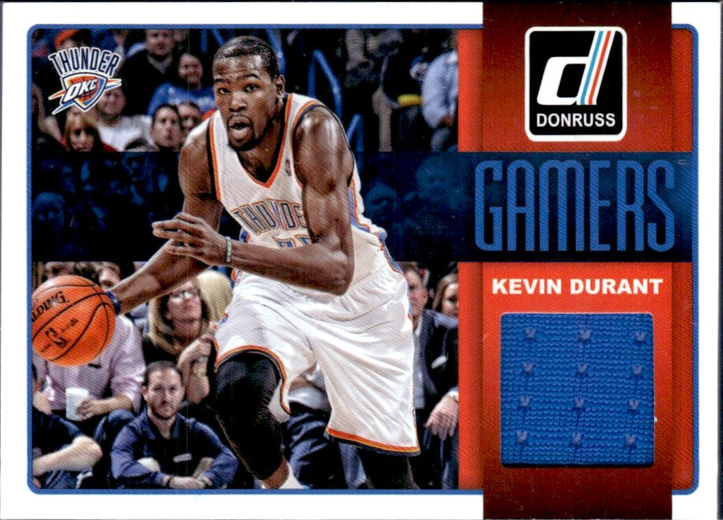 Kevin Durant 2014-15 Donruss Gamers Game Used Patch #27-1