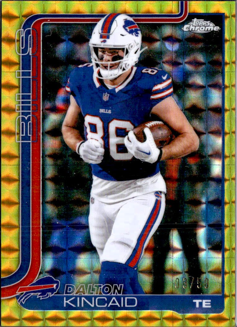 Dalton Kincaid 2025 Topps Chrome Gold Geometric Refractor SP 3/50-1