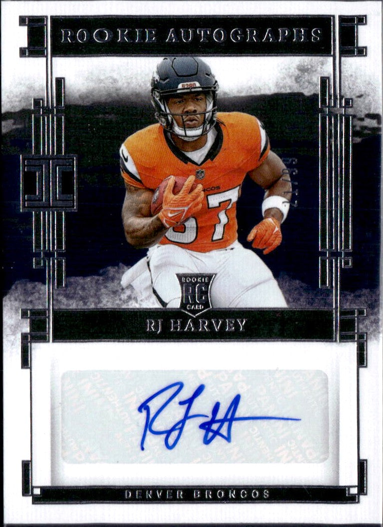 Rj Harvey RC 2025 Impeccable Rookie Auto SP 21/99-1