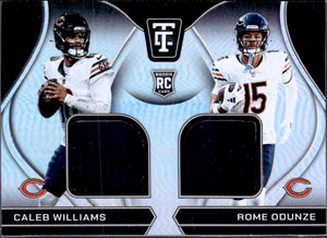 Caleb Williams Rome Odunze RC 2024 Panini Totally Certified Dual Rookie Patch