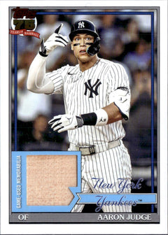 Aaron Judge 2026 Topps 75 Years 1991 Throwback Game Used Bat Piece-1
