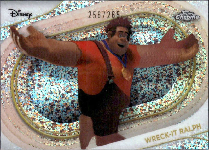 Wreck-It Ralph 2025 Topps Chrome Disney Speckle Refractor SP 256/265-1