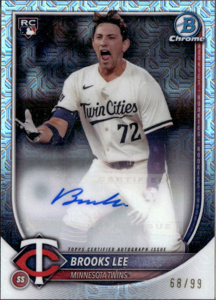 Brooks Lee RC 2025 Bowman Chrome Choice Refractor Rookie Auto SP 68/99-1