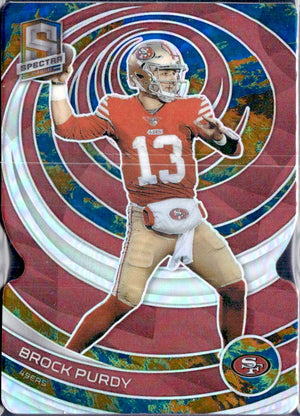 Brock Purdy 2023 Panini Spectra Universal Die Cut Prizm SP 5/10