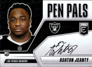 Ashton Jeanty RC 2025 Donruss Elite Pen Pals Rookie Auto