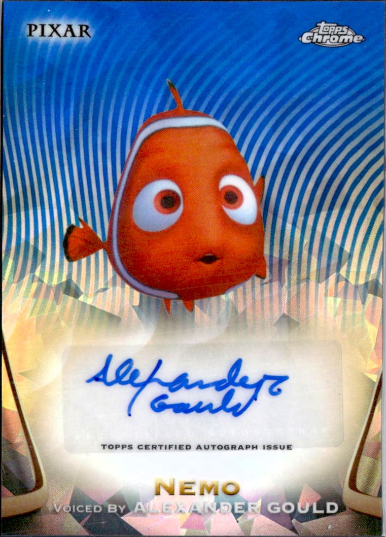 Alexander Gould As Nemo 2025 Topps Chrome Sapphire Disney Auto