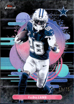 Ceedee Lamb 2025 Topps Finest Black Refractor SP 13/15-1