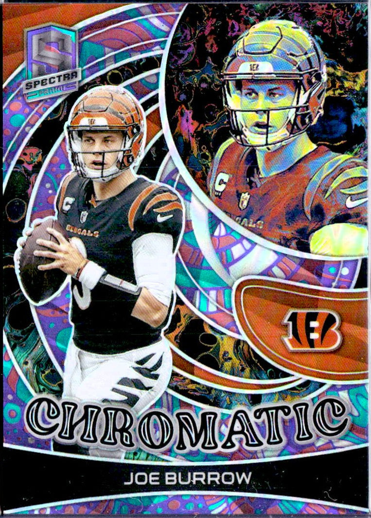 Joe Burrow 2023 Panini Spectra Psychadelic Chromatic SP 5/5-1