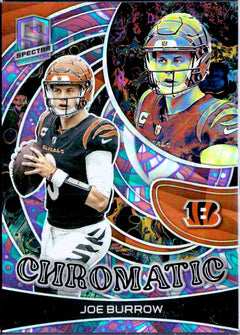 Joe Burrow 2023 Panini Spectra Psychadelic Chromatic SP 5/5-1