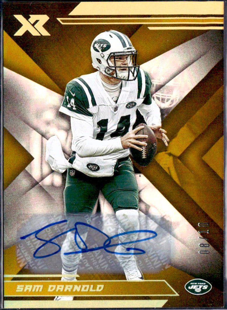 Sam Darnold 2019 Panini XR Gold Auto SP 8/10-1