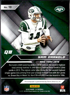 Sam Darnold 2019 Panini XR Gold Auto SP 8/10-2