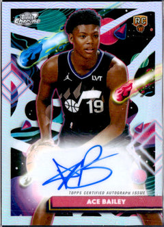 Ace Bailey RC 2025-26 Topps Cosmic Chrome Refractor Rookie Auto-1
